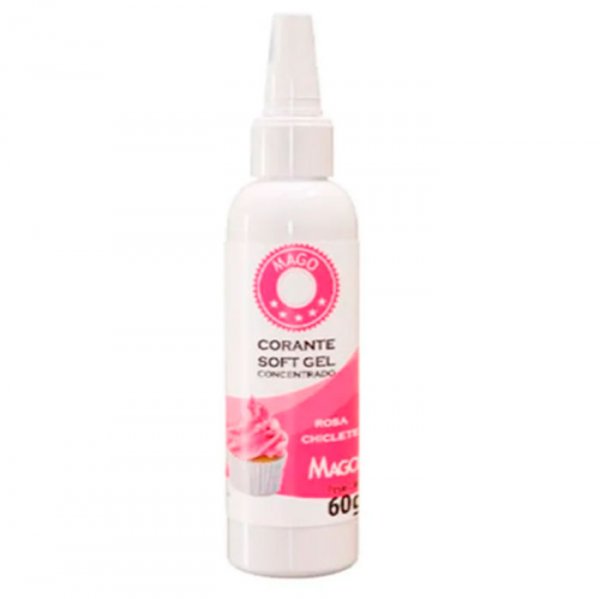 Corante Soft Gel 60G Rosa Chiclete - Mago