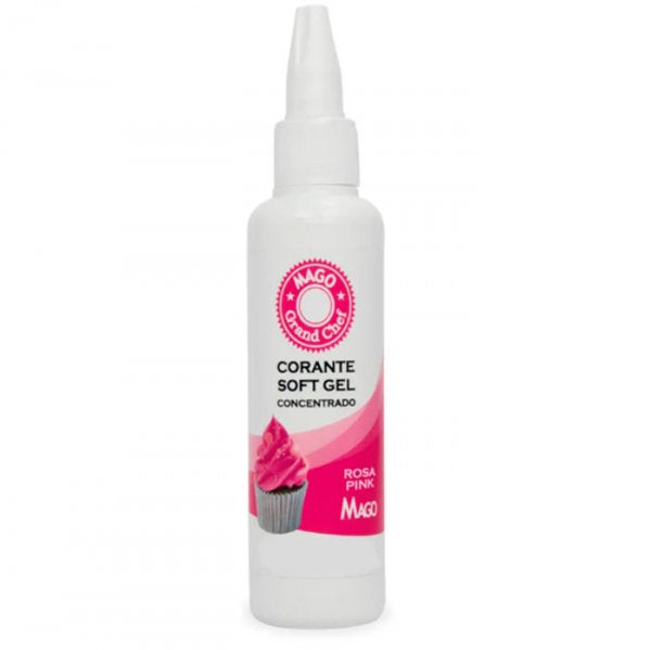Corante Soft Gel - Rosa Pink - 60G - Mago
