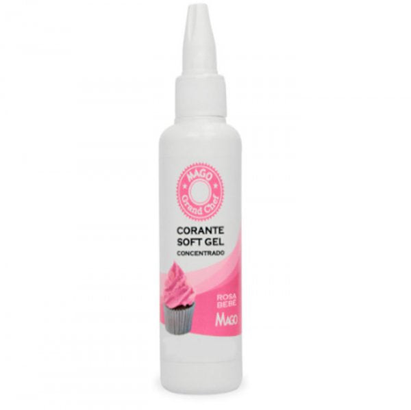 Corante Soft Gel - Rosa Bebê - 60G - Mago