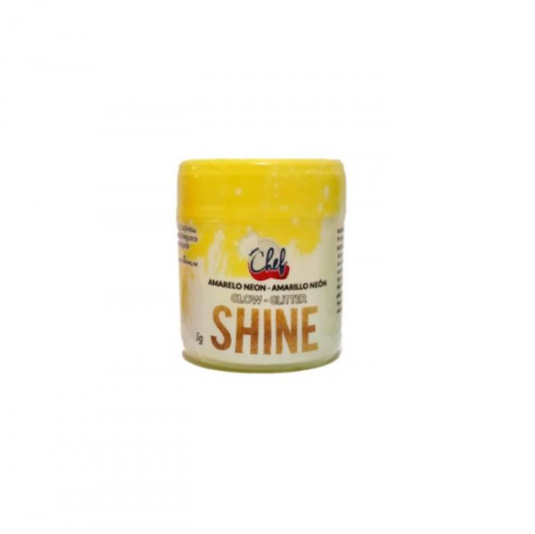Glitter Glow Amarelo Neon 5Gr Shine - Iceber Chef