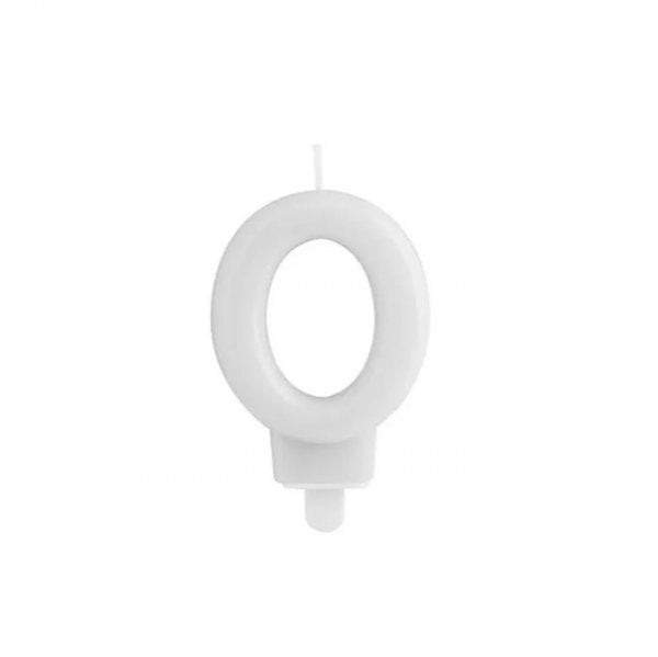 Vela Mb Festivela Número 0 Branco - Mundo Bizarro