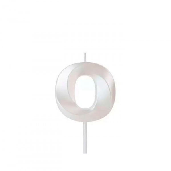 Vela Grande N° 0 Branco - Silver Festas
