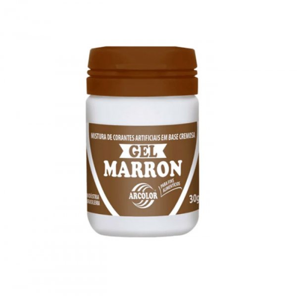Corante Em Gel Marrom 30G - Arcolor