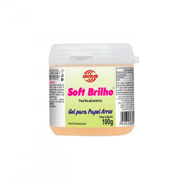 Soft Brilho Gel De Brilho Para Papel De Arroz 100G - Arcólor