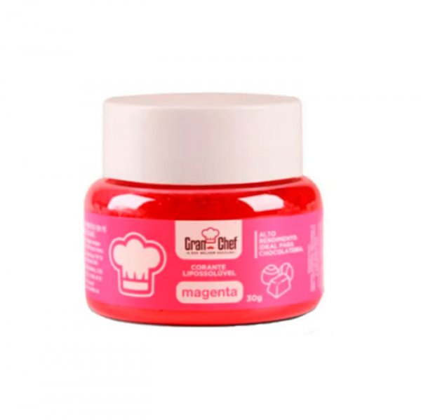 Corante Lipossolúvel Para Chocolate Magenta 30g - Gran Chef