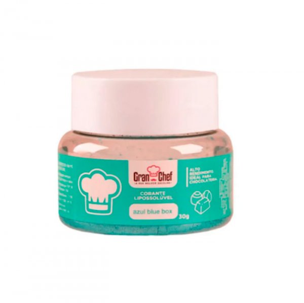 Corante Lipossolúvel Para Chocolate Blue Box 30g - Gran Chef