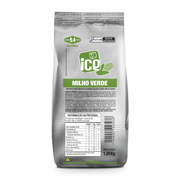 Ice Base Para Bebida Gelada Milho Verde 1,01Kg - FMB