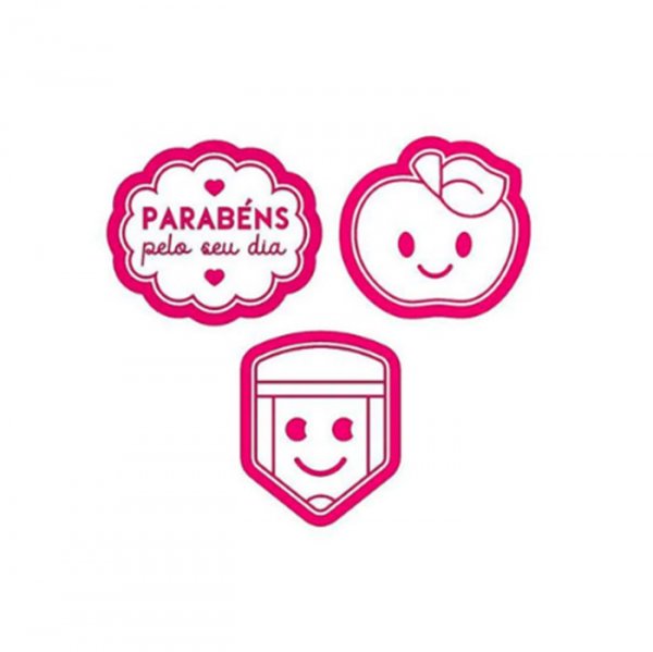 Kit Cortador + Carimbo Professor 3D - R.R Cortadores