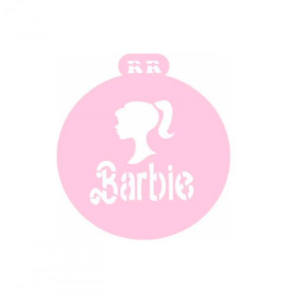 Stencil Redondo Boneca Barbie - R.R Oliveira