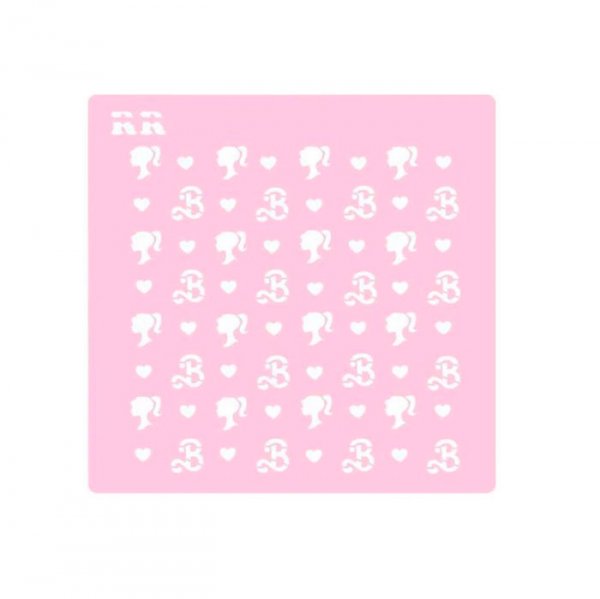 Stencil Biscoito Fundo Boneca Barbie - R.R Oliveira