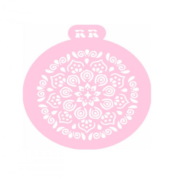 Stencil Bolo Redondo Mandala - R.R Oliveira