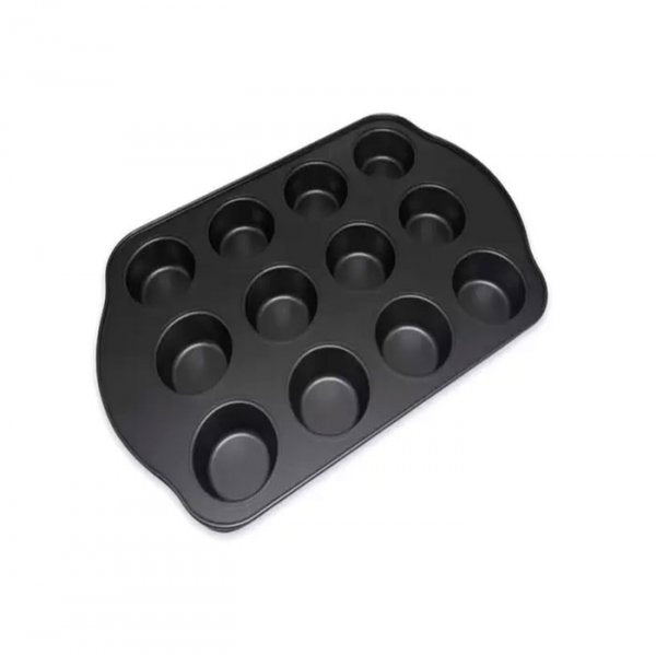 Forma Para Cupcake Grande Com 12 Cavidades Aco Com Antiaderente (41X26X3Cm) - Doupan