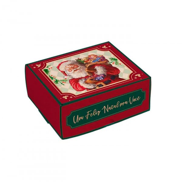 Caixa Para 6 Doces Noel Carmin (13X10.6X4.5Cm) Unidade - Cromus