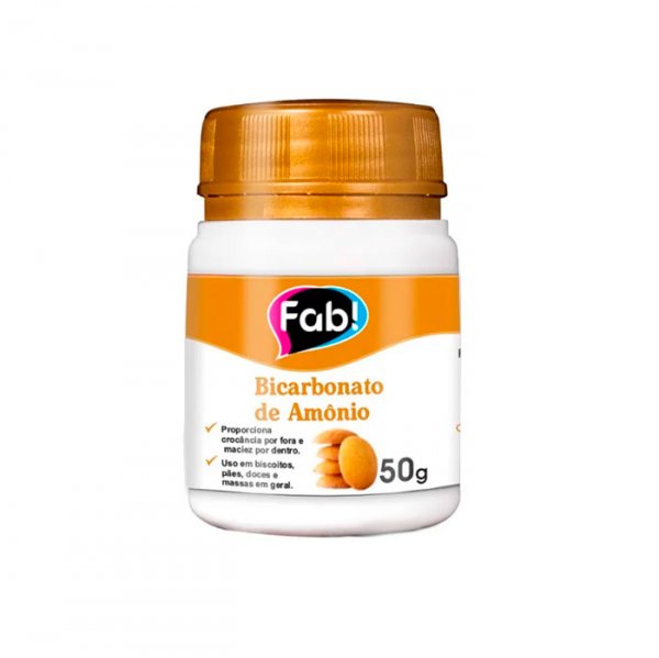 Bicarbonato de Amônio 50g - Fab