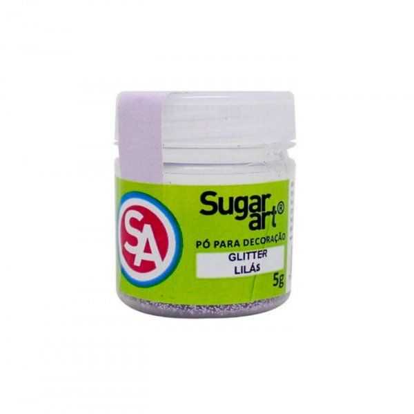 Glitter Para Decoração Lilas 5G - Sugar Art