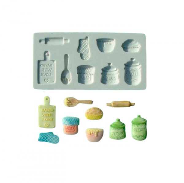 Molde De Silicone Kit Cozinha (1665) - Mazulli