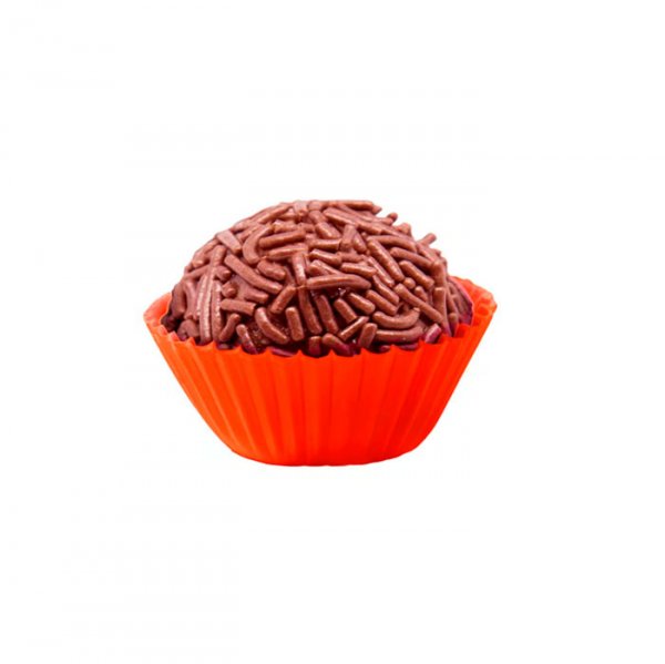 Forminha De Papel Laranja N.04 Lisa (100Un) - Mago