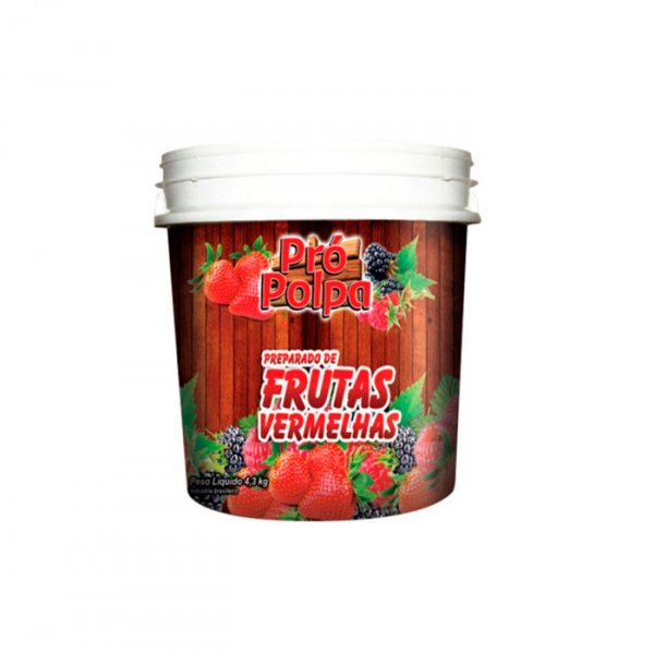 Preparado De Frutas Vermelhas 4,3 Kg - Pró Polpa