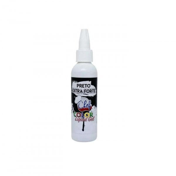 Corante Liquid Gel 25G Preto Extra Forte - Iceberg Chef