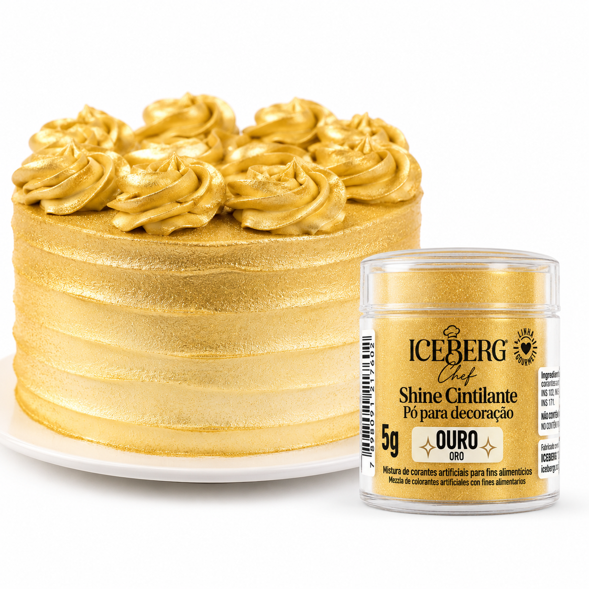 Pó Cintilante Ouro - 5g - Iceberg