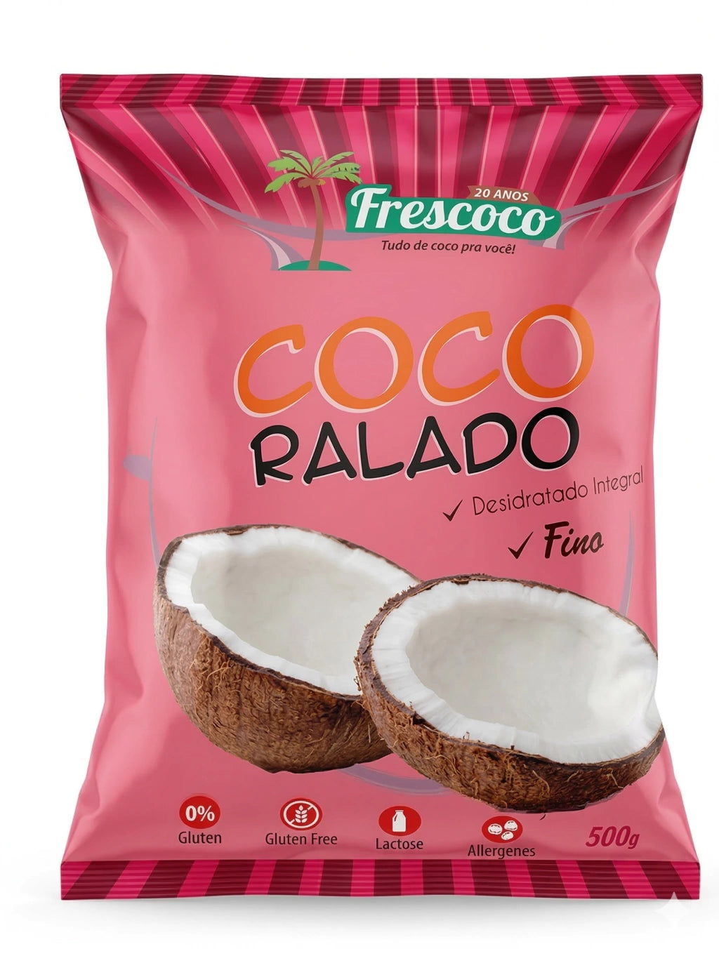 Coco Fino Integral - 500g - Frescoco