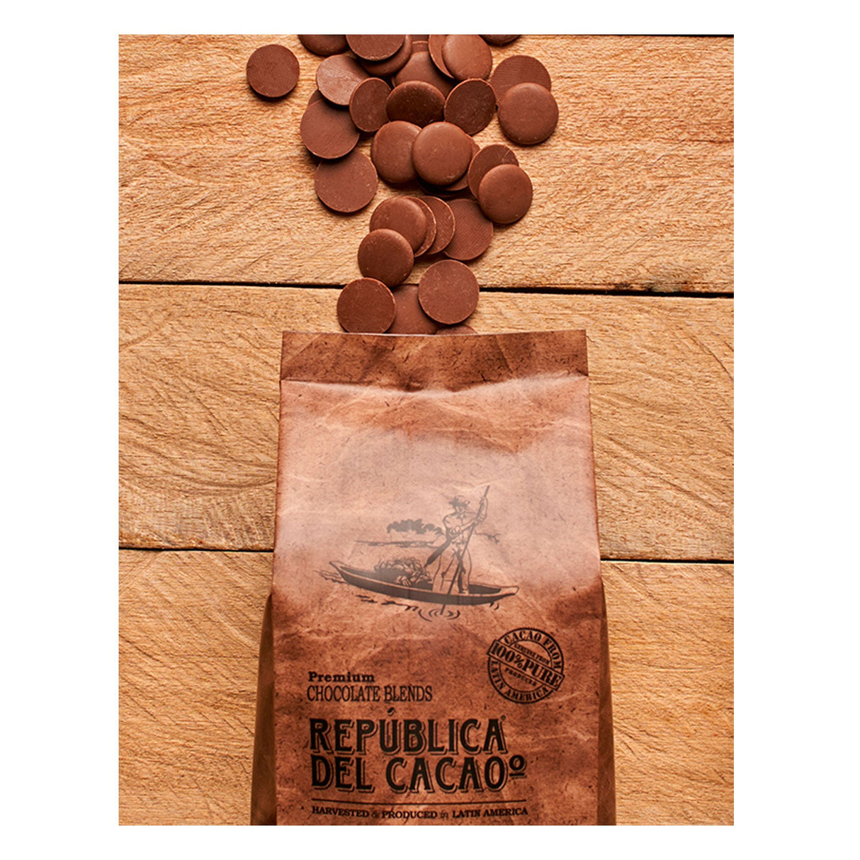 Chocolate Blend Amargo 70% Cacau Ecuador + Peru - 2,5Kg - Republica Del Cacao