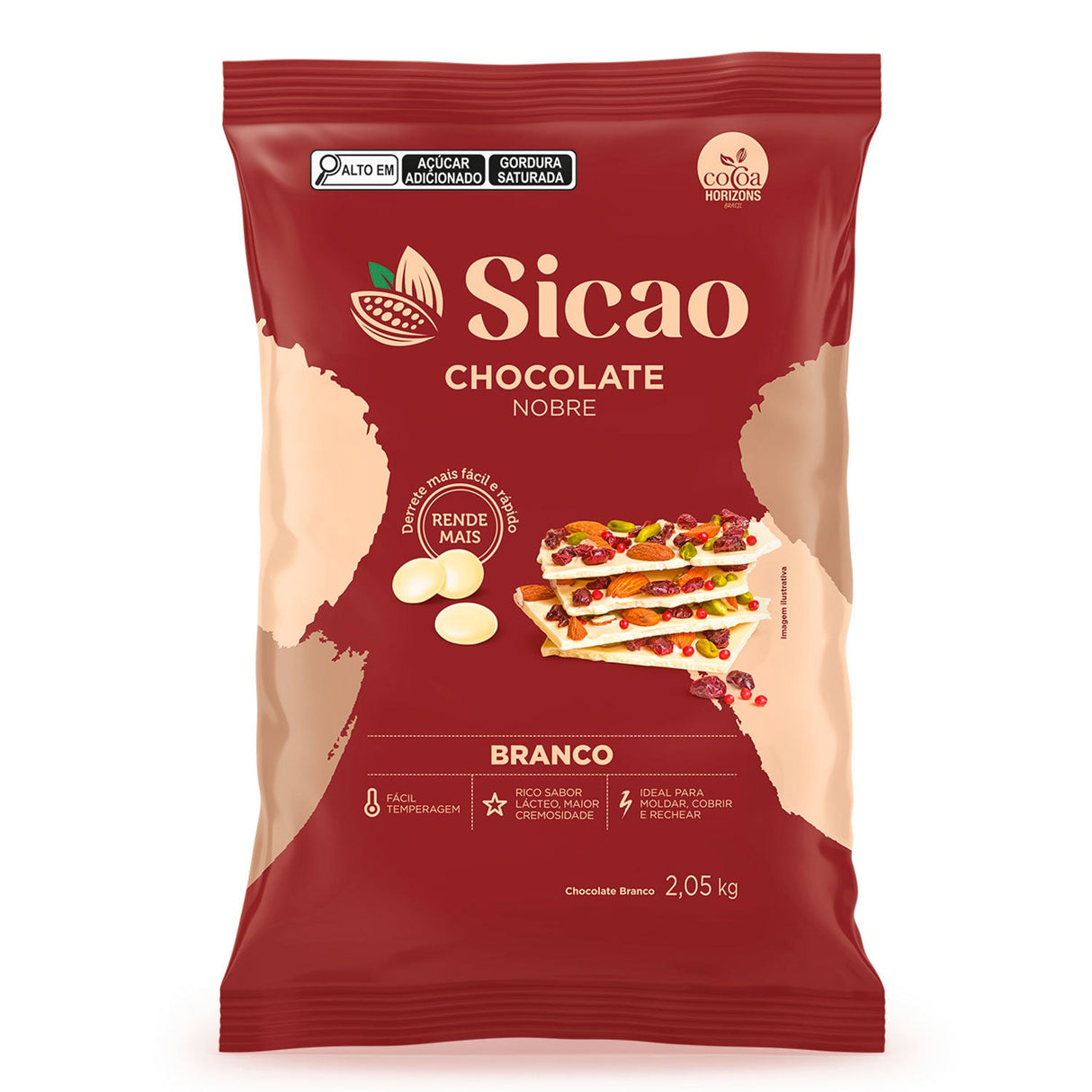 Chocolate Nobre Branco - Gotas 2,05Kg - Sicao