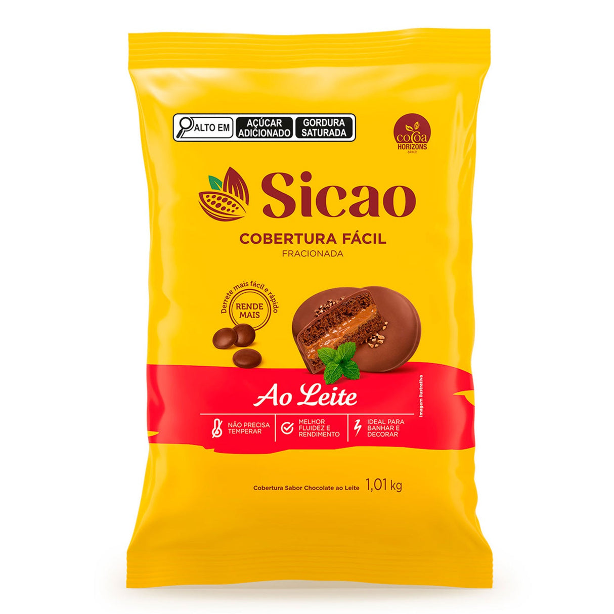 Cobertura ao Leite Fácil - Gotas 1,01Kg - Sicao