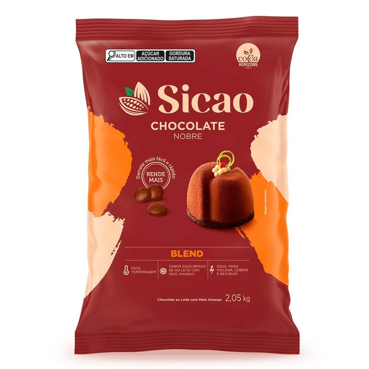 Chocolate Nobre Blend - Gotas 2,05Kg - Sicao