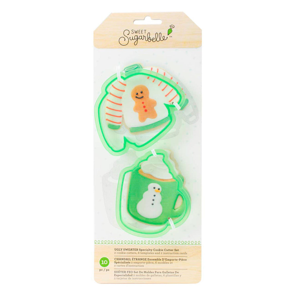 Kit Cortadores Biscoitos de Natal Ugly Sweater - Sweet Sugarbelle
