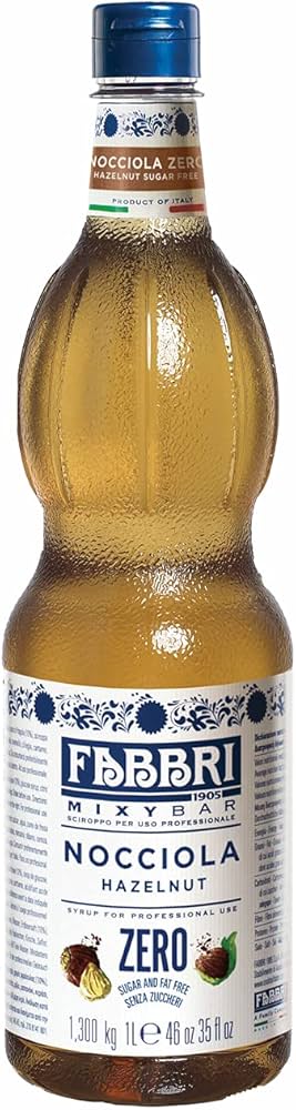 Xarope Avelã Zero Açúcar - 1L - Fabbri