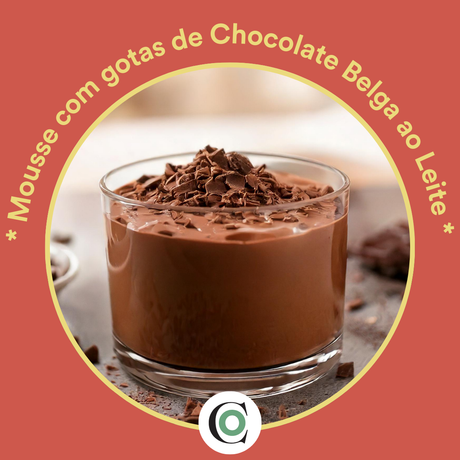 Mousse de Chocolate Belga ao Leite