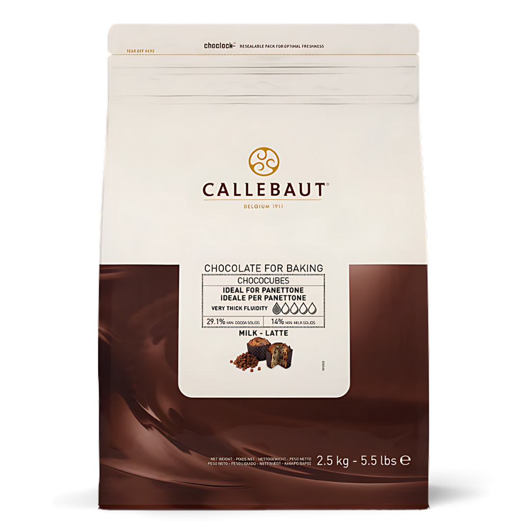 Chocolate Chococubes Ao Leite 29,1% - 2,5Kg - Callebaut