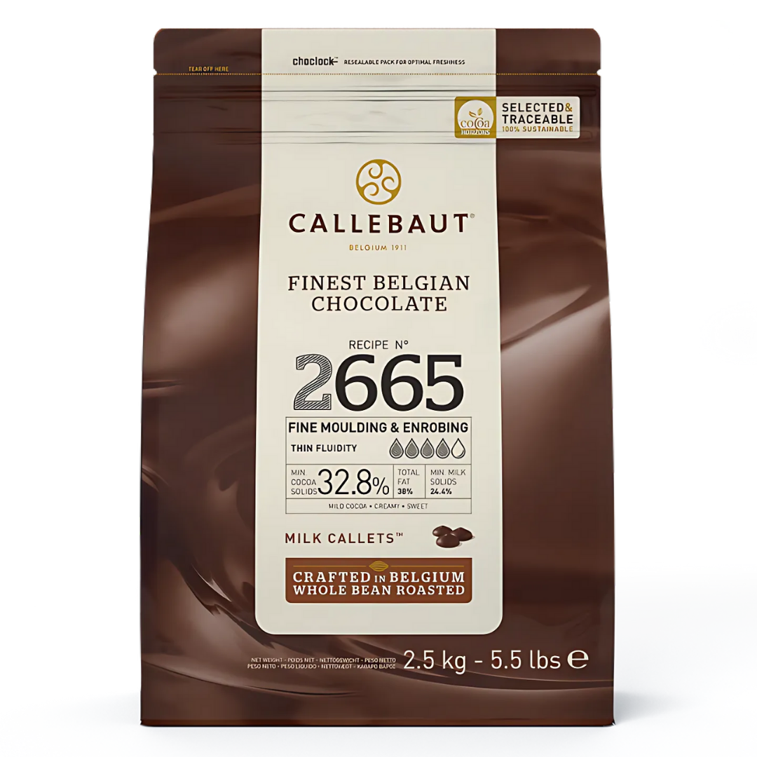 Chocolate Ao Leite 32,8% Callets 2665 - 2,5Kg - Callebaut