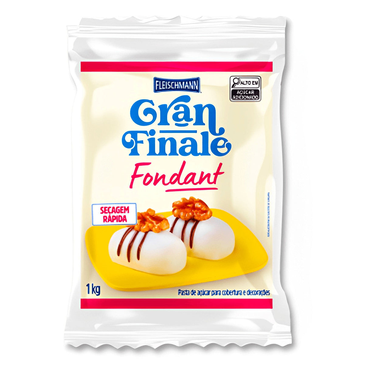 Fondant Branco 1Kg - Fleischmann