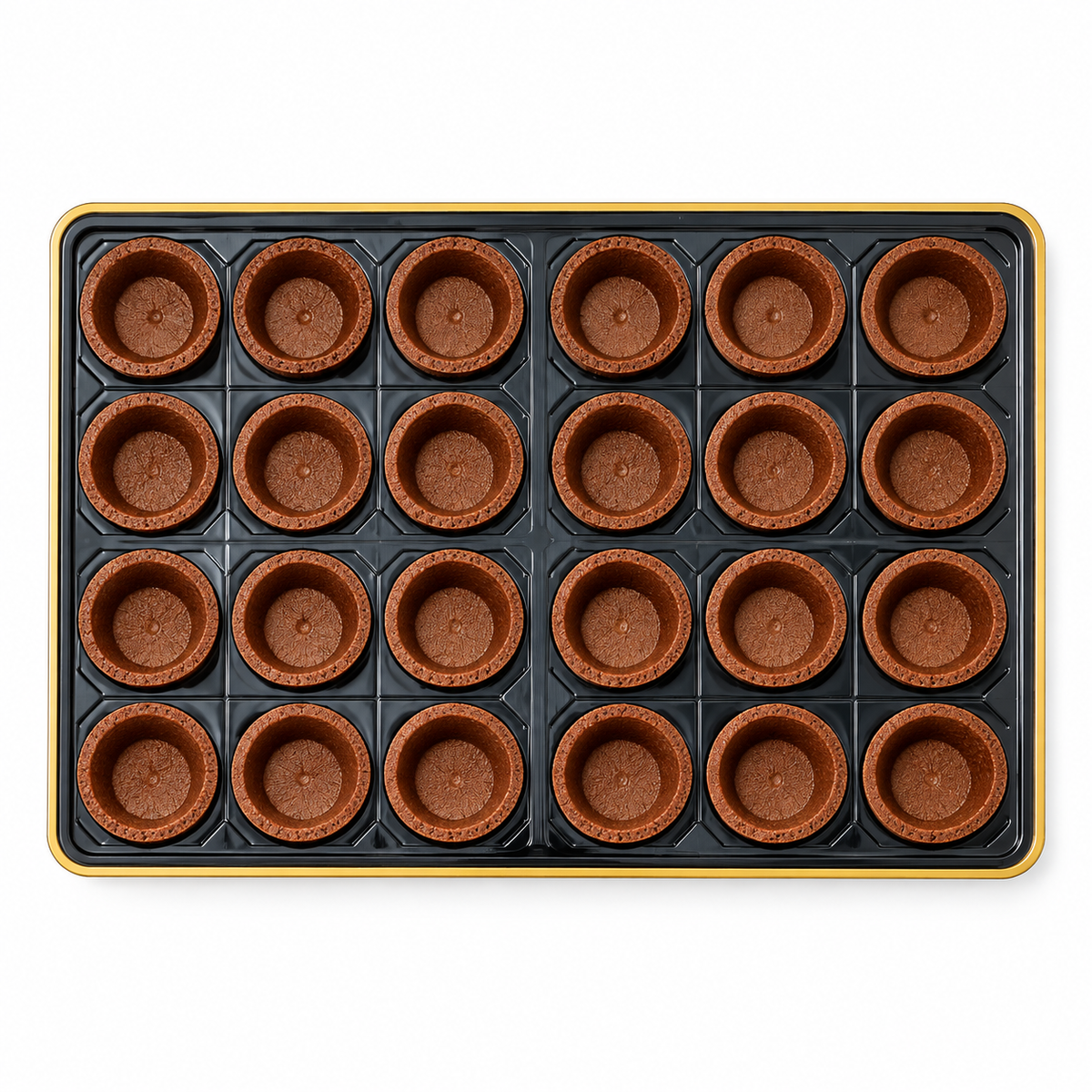 Base de Torta Sabor Chocolate Circular - 40mm - Art Tart