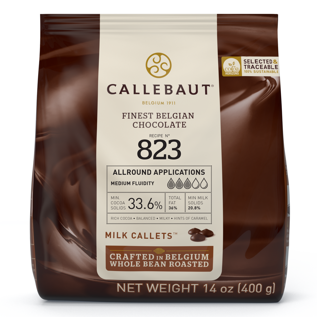 Chocolate Ao Leite 33,6% Callets 823 - 400g - Callebaut