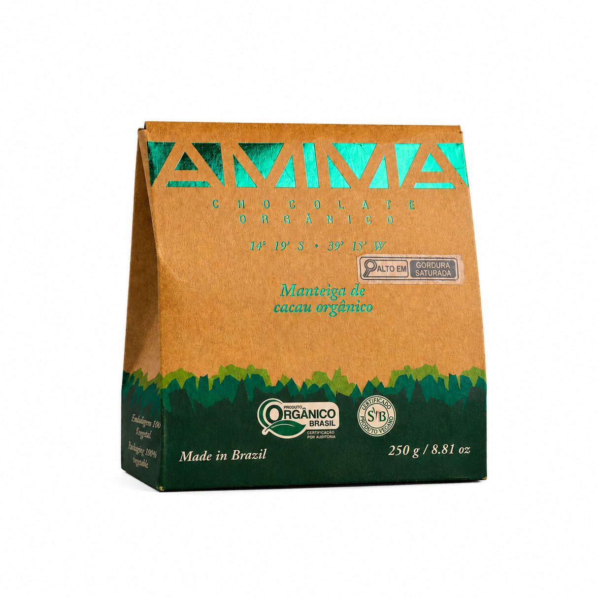 Manteiga de Cacau Orgânico - 250g - AMMA