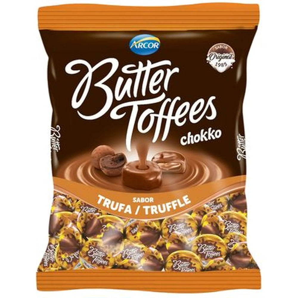 Bala Butter Toffees Chokko Trufa - Pacote 100g - Arcor