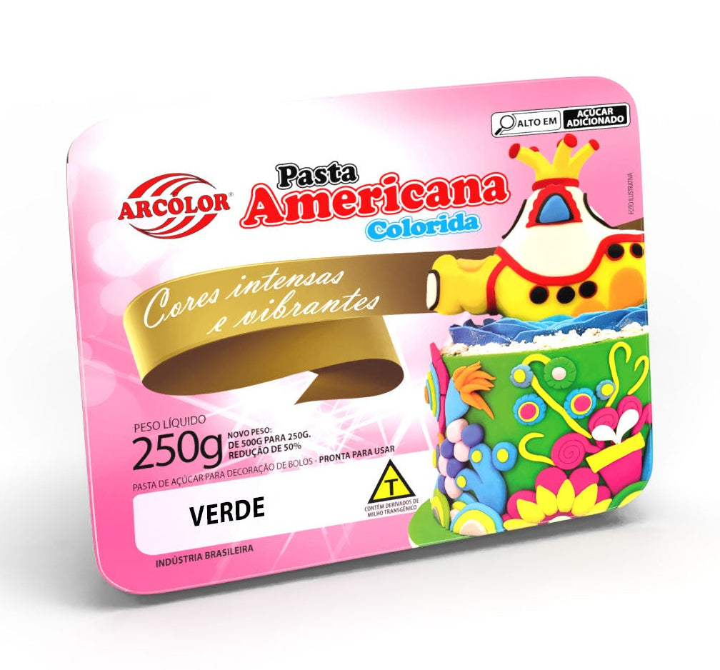 Pasta Americana Verde 500g - Arcolor