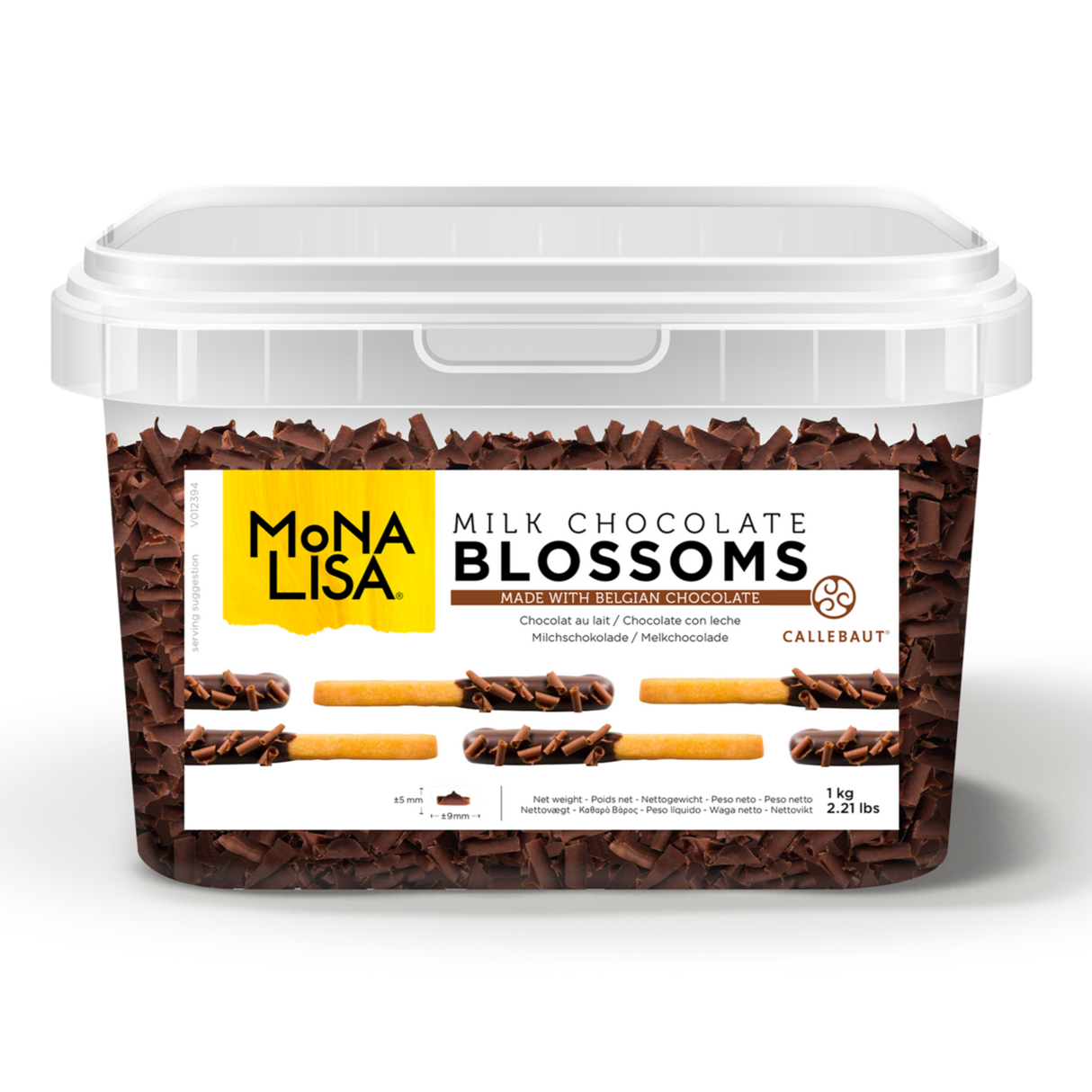 Blossoms de Chocolate ao Leite 'Milk Blossoms' 1Kg - Mona Lisa