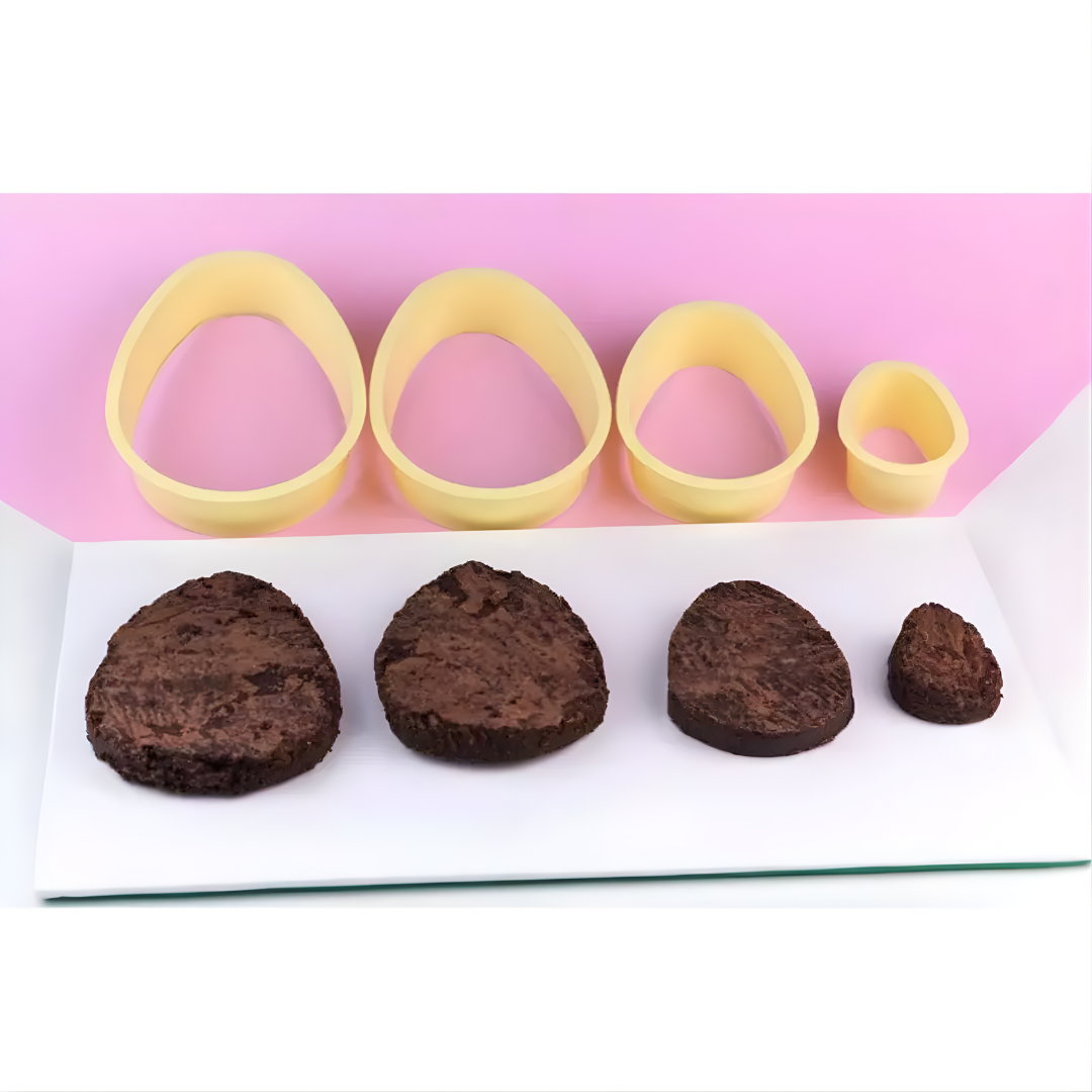 Kit Cortadores de Brownie Ovo de Páscoa Ana Brownie (4pcs) - Blue Star