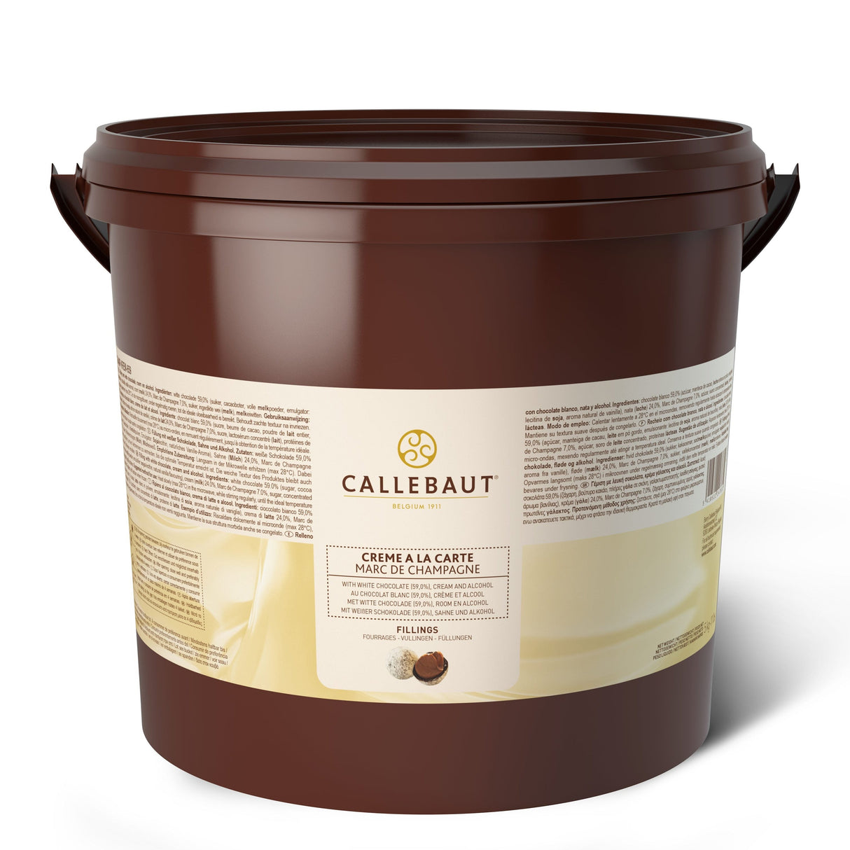 Recheio Champ Krem - Balde 5Kg - Callebaut