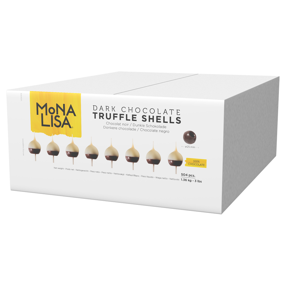 Trufas Ocas de Chocolate Amargo - 504 Peças - Mona Lisa