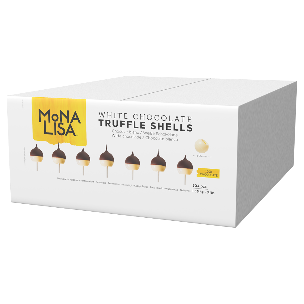 Trufas Ocas de Chocolate Branco - 504 Peças - Mona Lisa