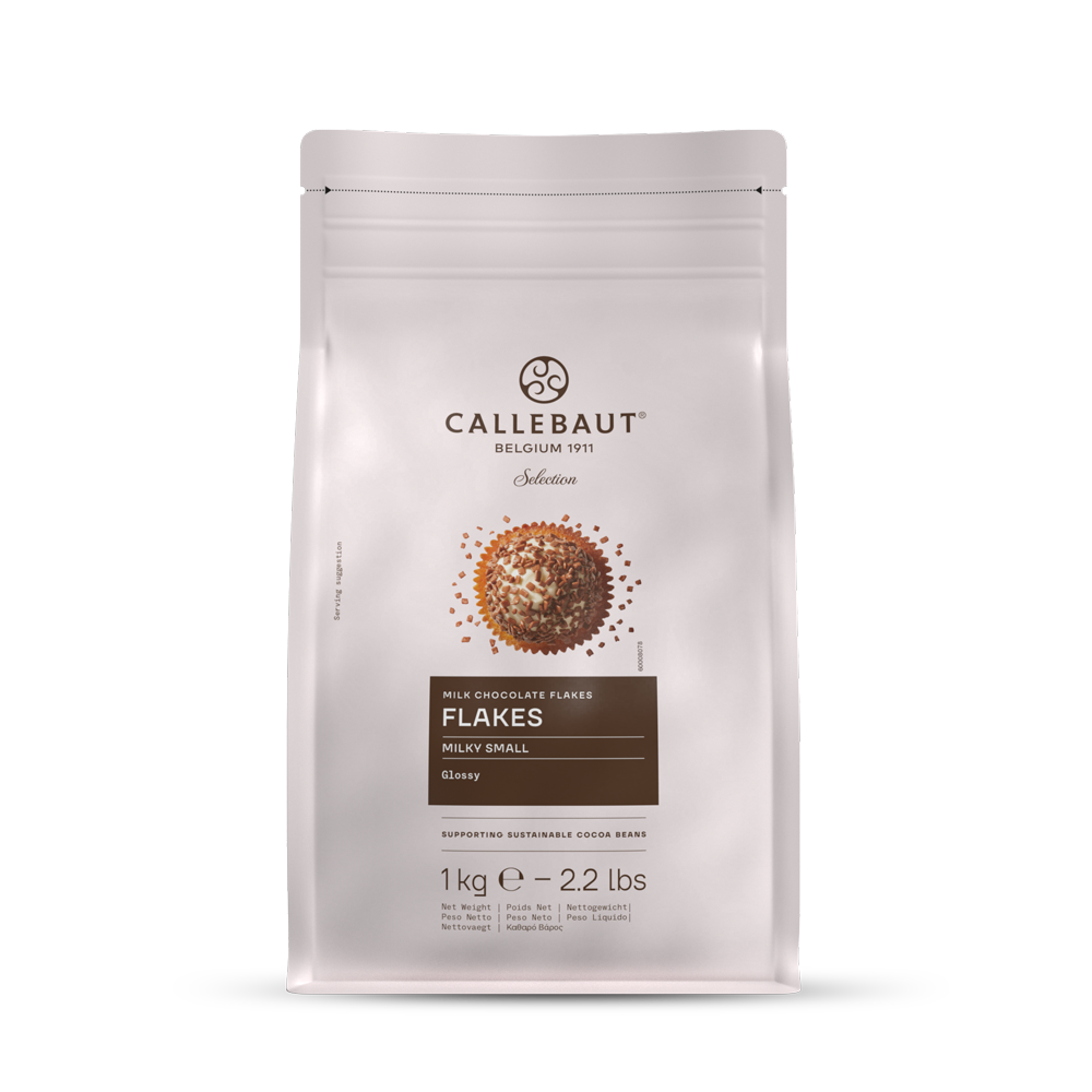 Flakes de Chocolate ao Leite - Confeito Small/Pequeno - 1Kg - Callebaut