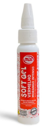 Corante Soft Gel Vermelho Morango Intenso 25G - Mix