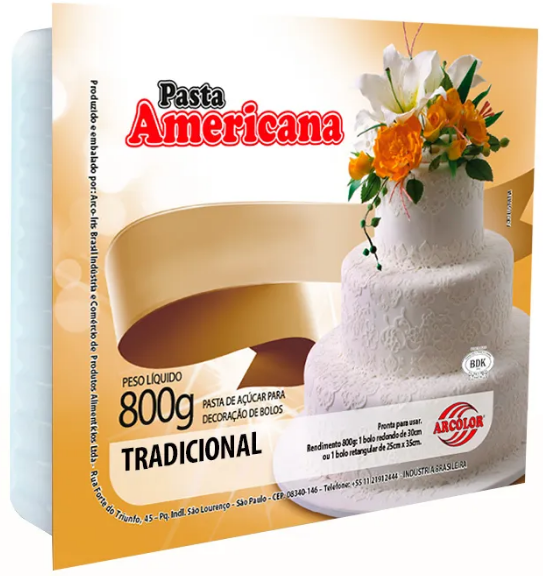 Pasta Americana Tradicional - 800g - Arcolor