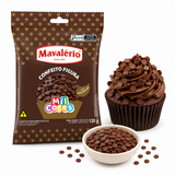 Confeito Figura Confete - Sabor Chocolate - 120g - Mavalério
