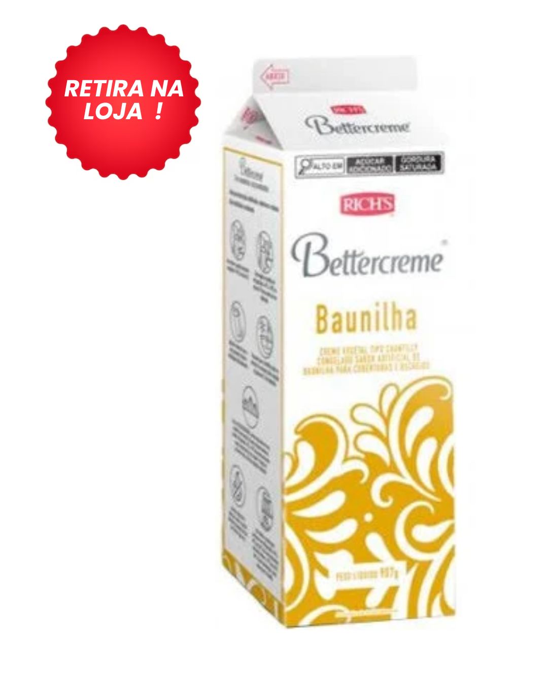 Bettercreme Baunilha 907G - Rich'S